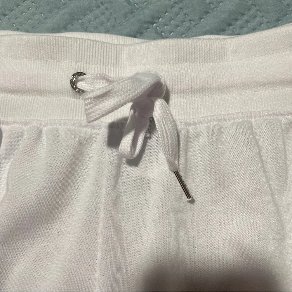 Bebe Sport Womens 3x Cotton Blend White Shorts - Picture 3 of 5
